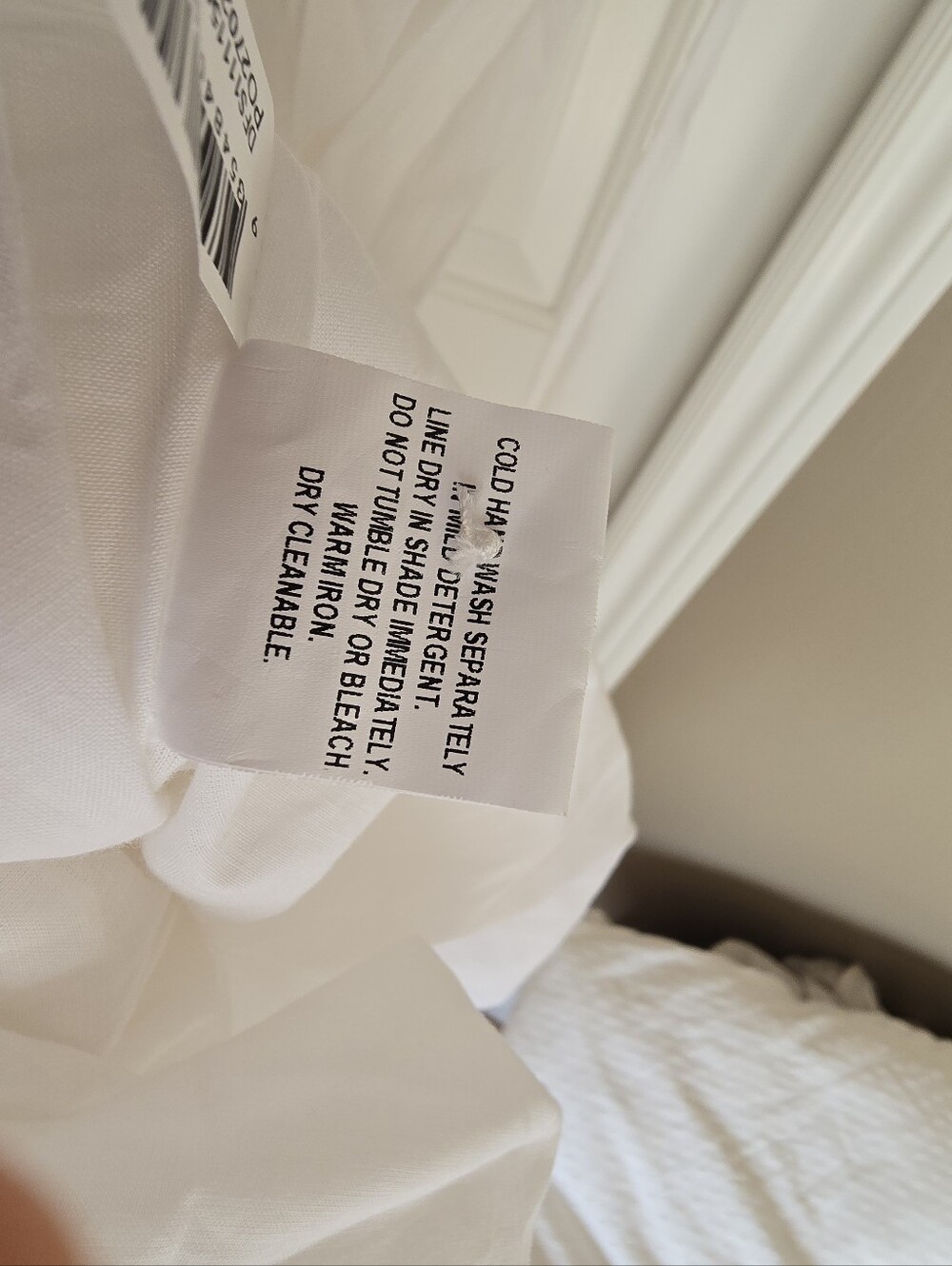 DISSH Flynn White Linen/Cotton Maxi Dress Sz 4 Vacation Costal Beach Cottagecore - Picture 11 of 13